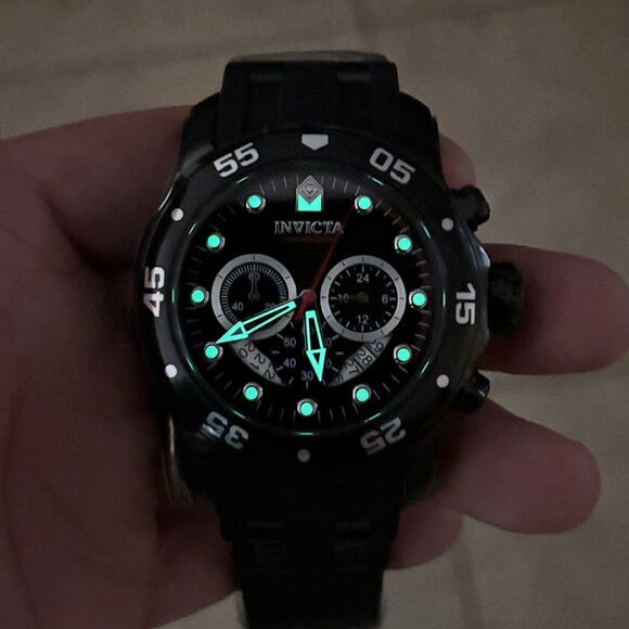 Invicta Pro Diver Scuba 37231 Mens 48mm Chronograph Black Quartz 100m NIBWT - Picture 17 of 17